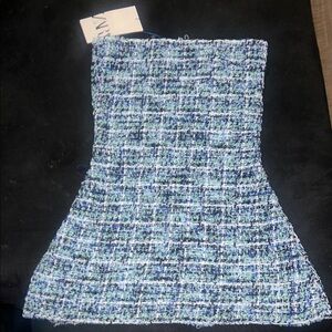 Zara Multicolor Tweed Top